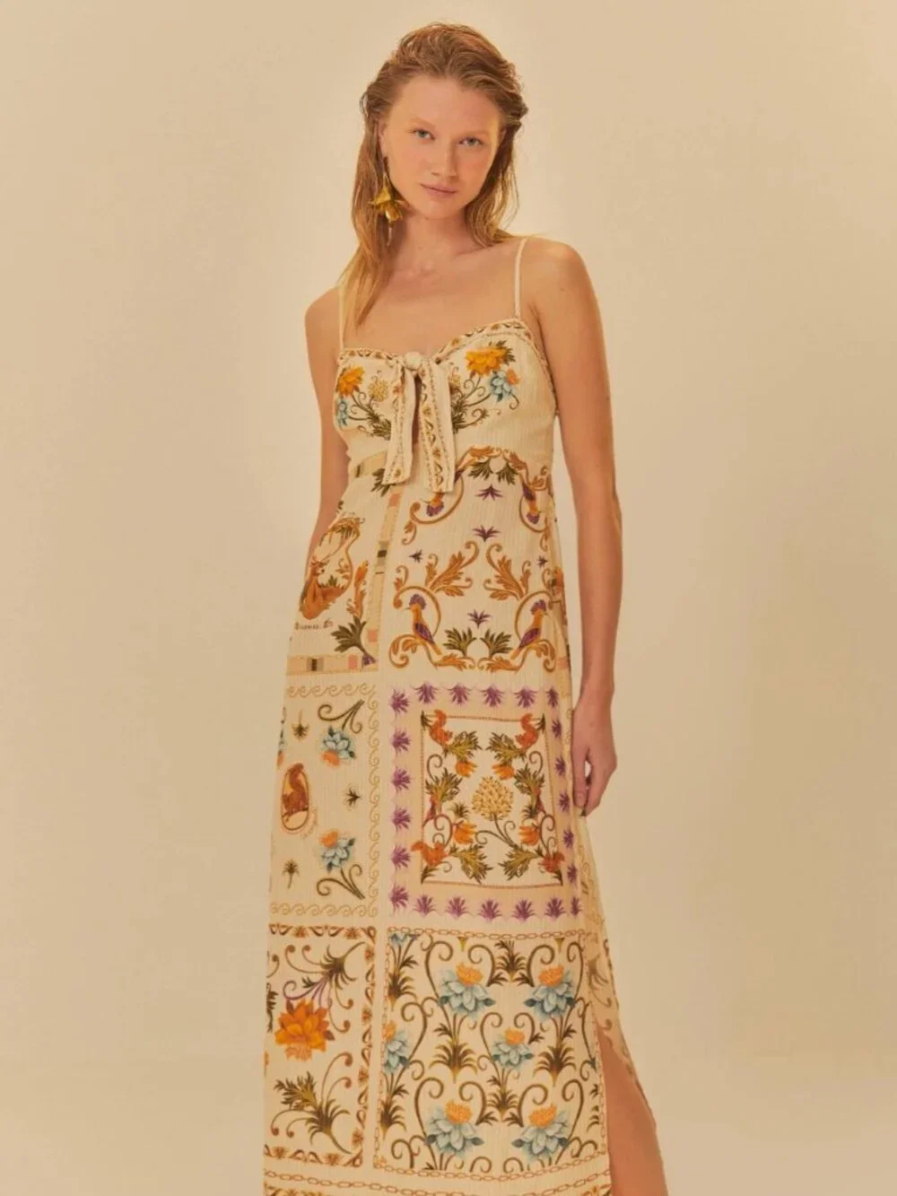 NWT FARM RIO DRESS WITH TAGS SIZE MEDIUM PK5753 5/4 CRJ